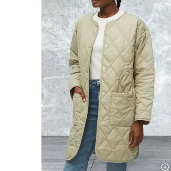 Michael Stars Jackets & Blazers - Michael Stars NWT‎ Light Olive Quilted Lightweight Jacket Size 3X or 2X